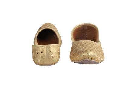Tiny Bugs Girls Sequin Detailing Ethnic Juttis - Gold - Distacart