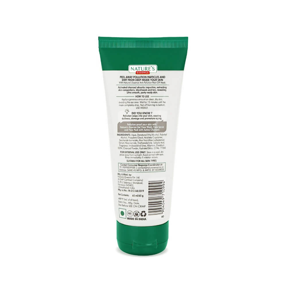 Nature's Essence Active Charcoal Peel-Off Mask - Distacart