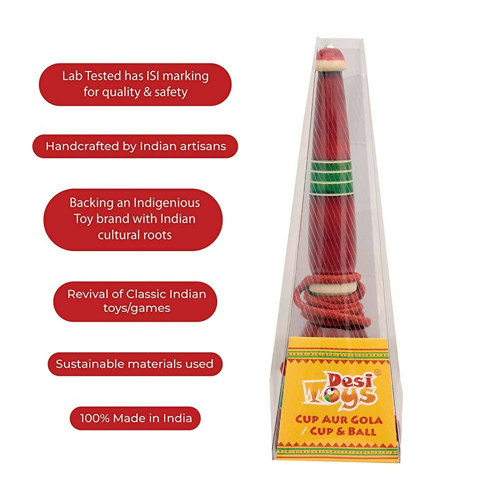 Desi Toys Cup & Ball, Cup aur Gola - Distacart