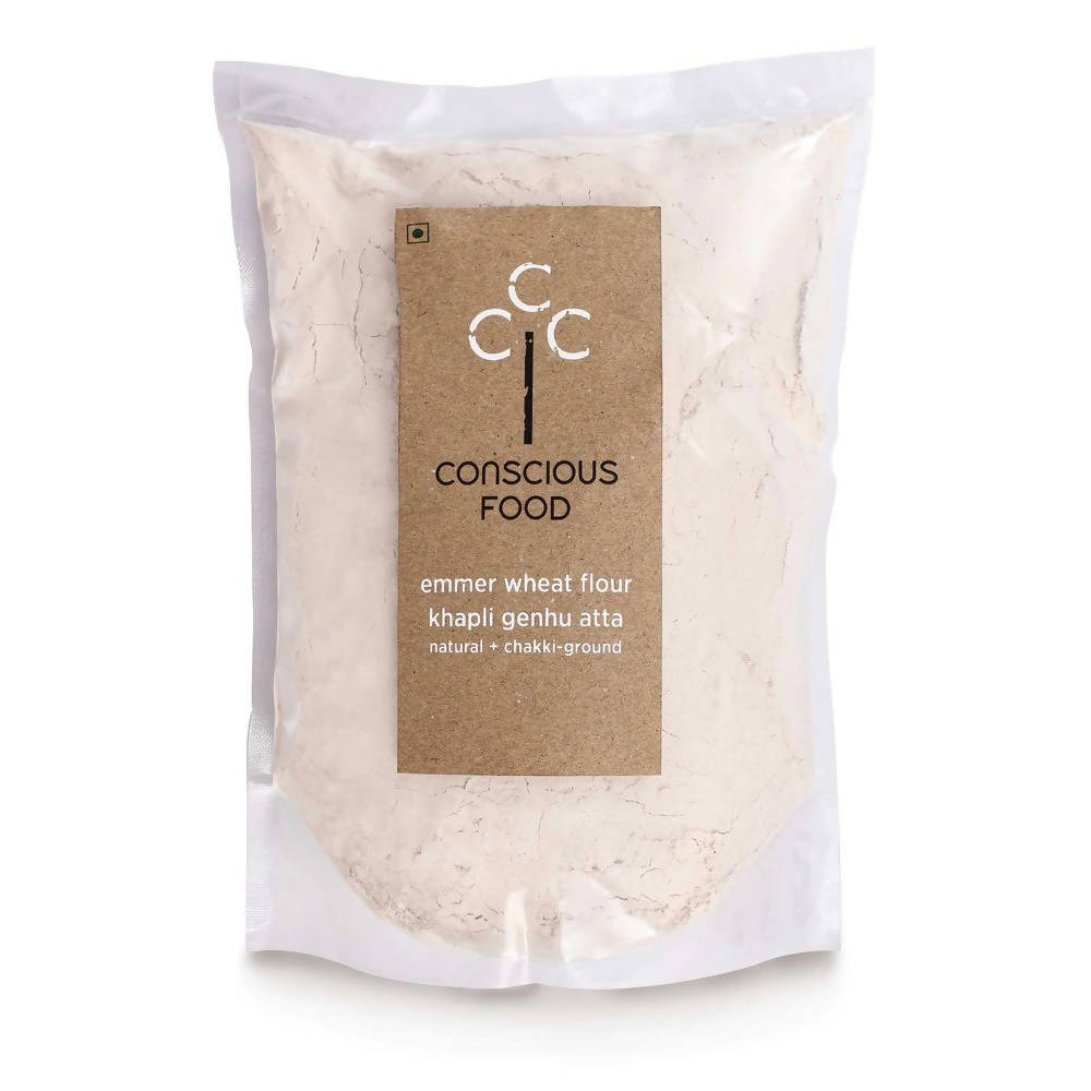 Conscious Food Emmer Wheat Flour (Khapli Genhu Atta)