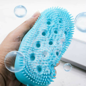 Favon Silicon Bubble Bath SPA Super Soft Body Scrubing Brush - Distacart
