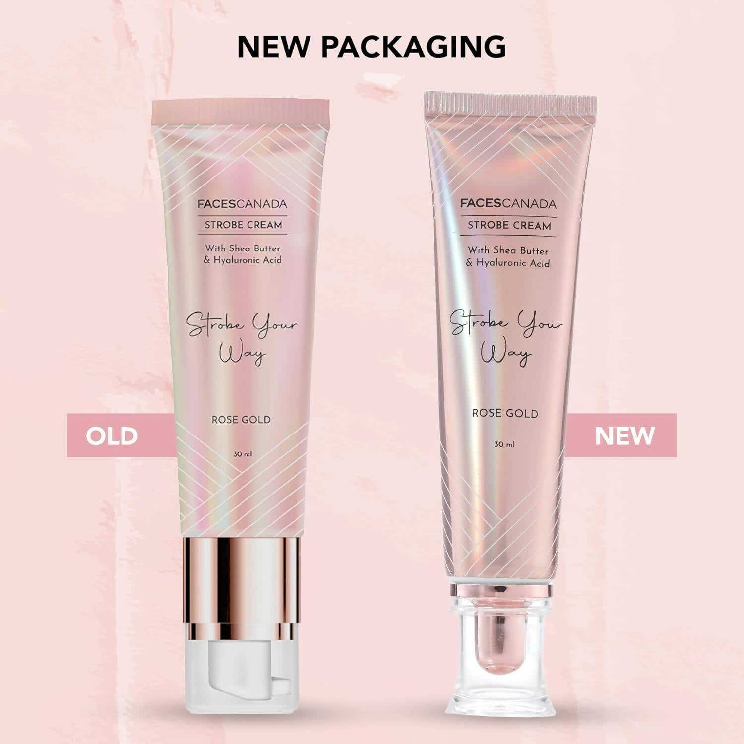 Faces Canada Strobe Cream - Rose Gold - Distacart