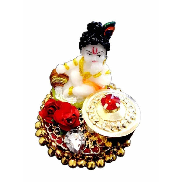 Decorative Little Krishna Kumkum Holder - Distacart
