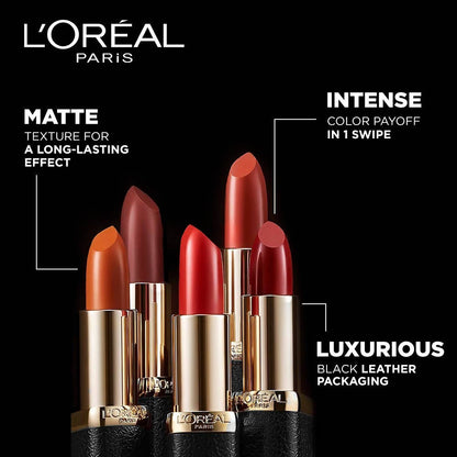 L'Oreal Paris Color Riche Moist Matte Lipstick - 214 Raspberry Syrup - Distacart