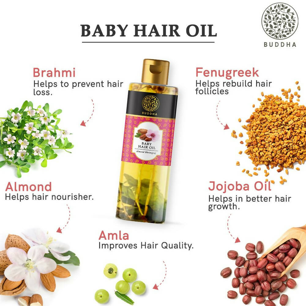 Buddha Natural Baby Hair Oil - Distacart
