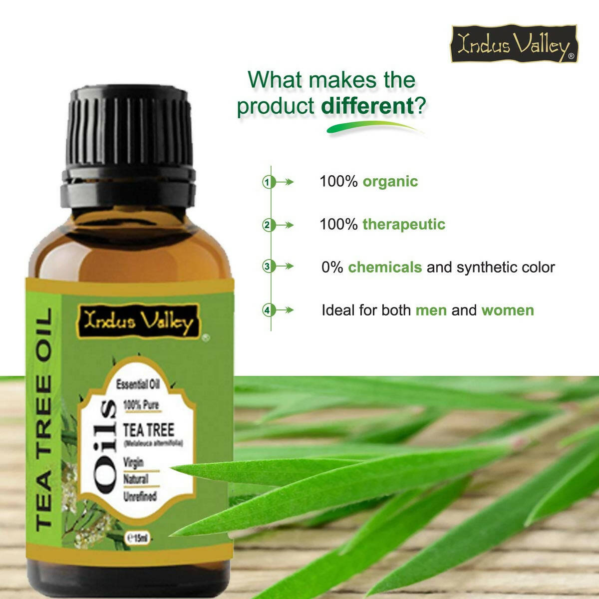 Indus Valley Tea Tree Essential Oil - Distacart