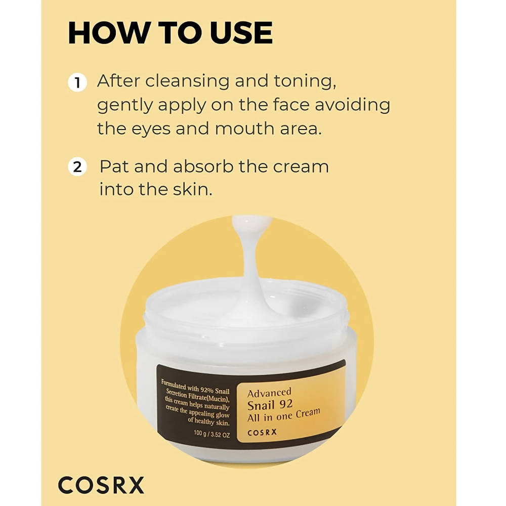 Cosrx Advanced Snail 92 All In One Cream - Distacart