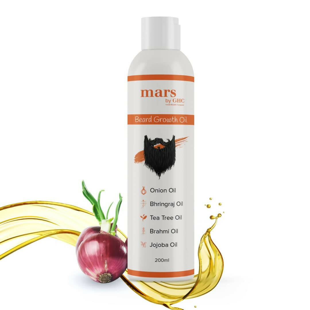 Mars By GHC Beard Growth Oil with Onion, Bhringraj, Tea Tree Oil - Distacart