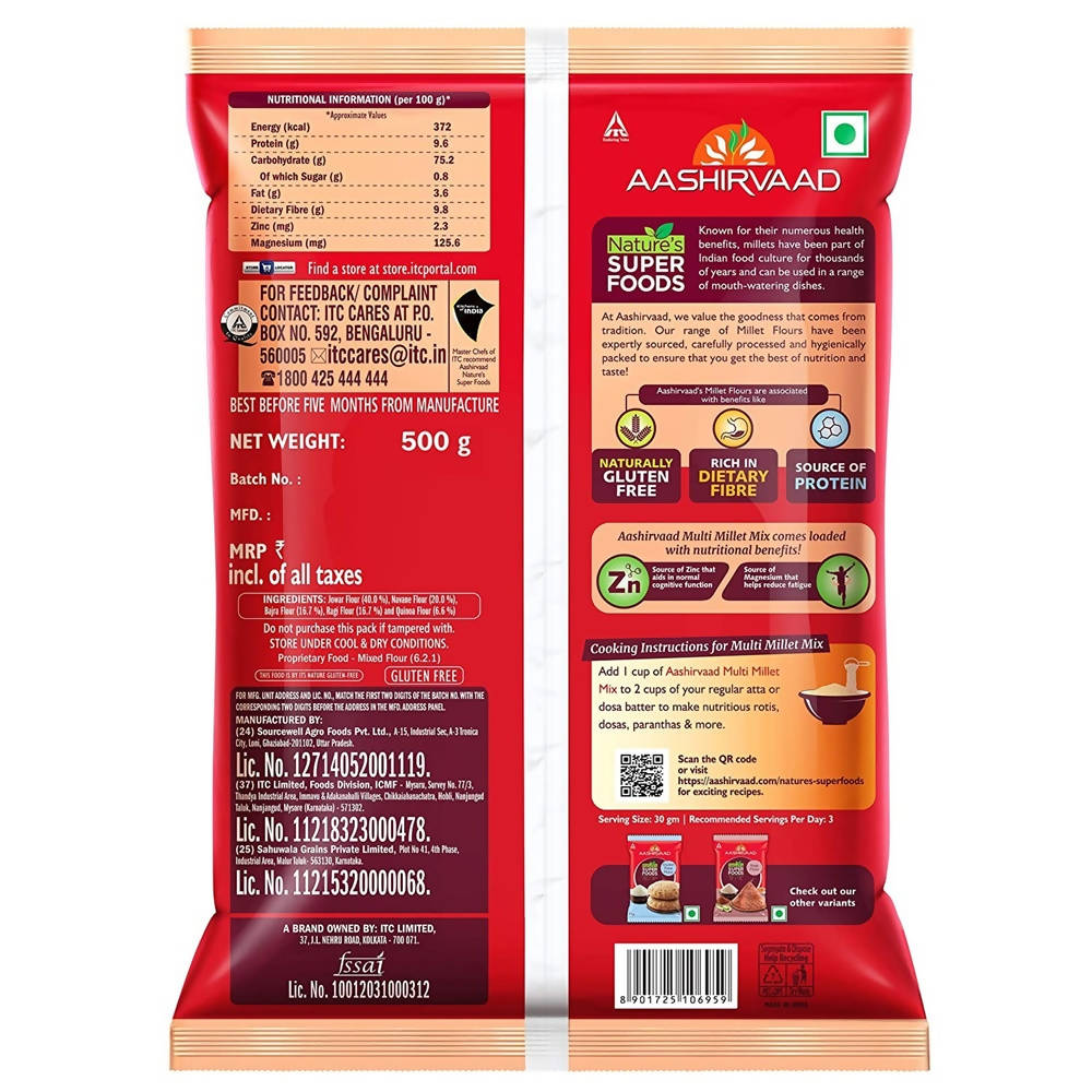 Aashirvaad Nature's Super Foods Multi Millet Mix Pouch