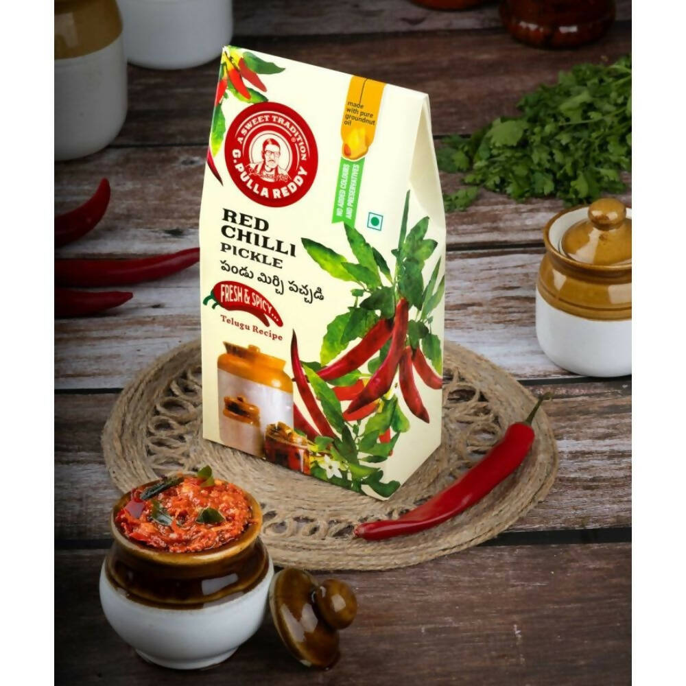 Pulla Reddy Red Chili Pickle - Distacart