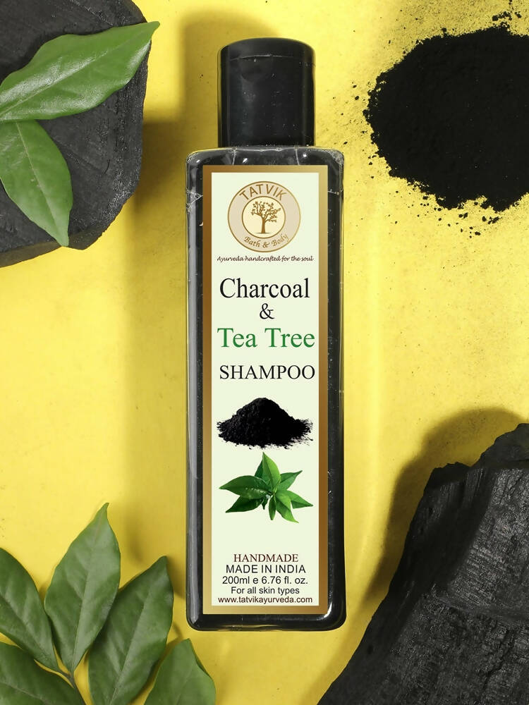 Tatvik Ayurveda Charcoal & Tea Tree Shampoo - Distacart