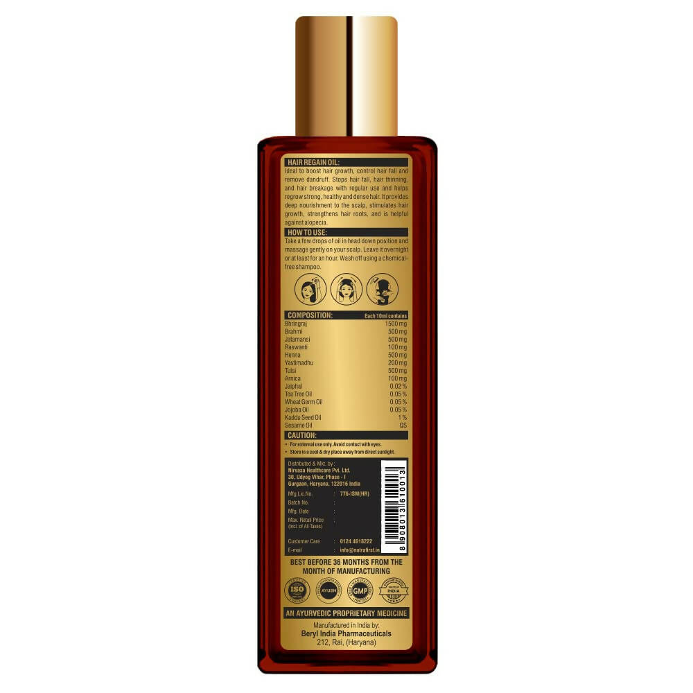 Nutrafirst Hair Growth & Regain Oil - Distacart