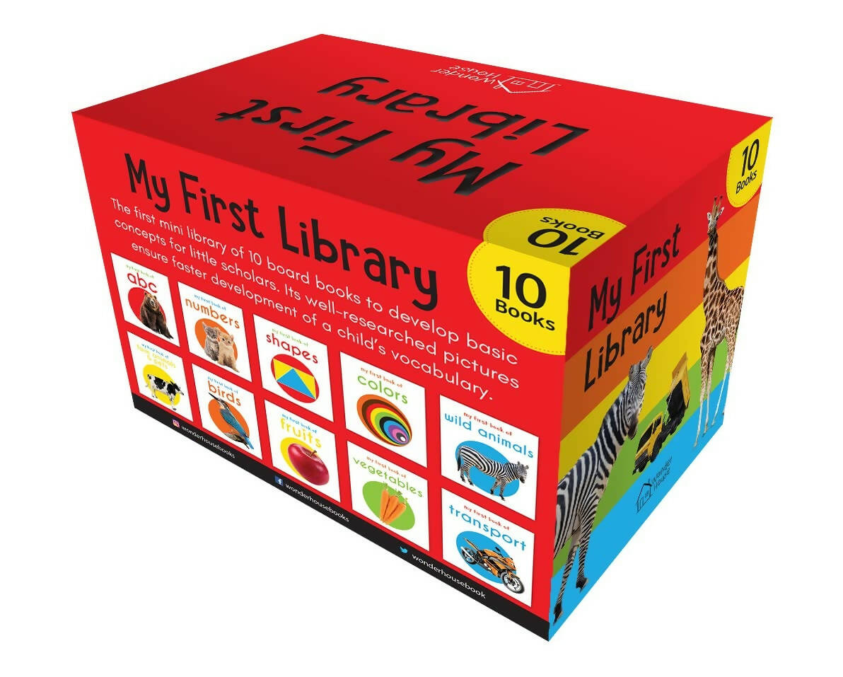 Wonder House Books My First Mini Library : Boxset of 10 Board Books - Distacart