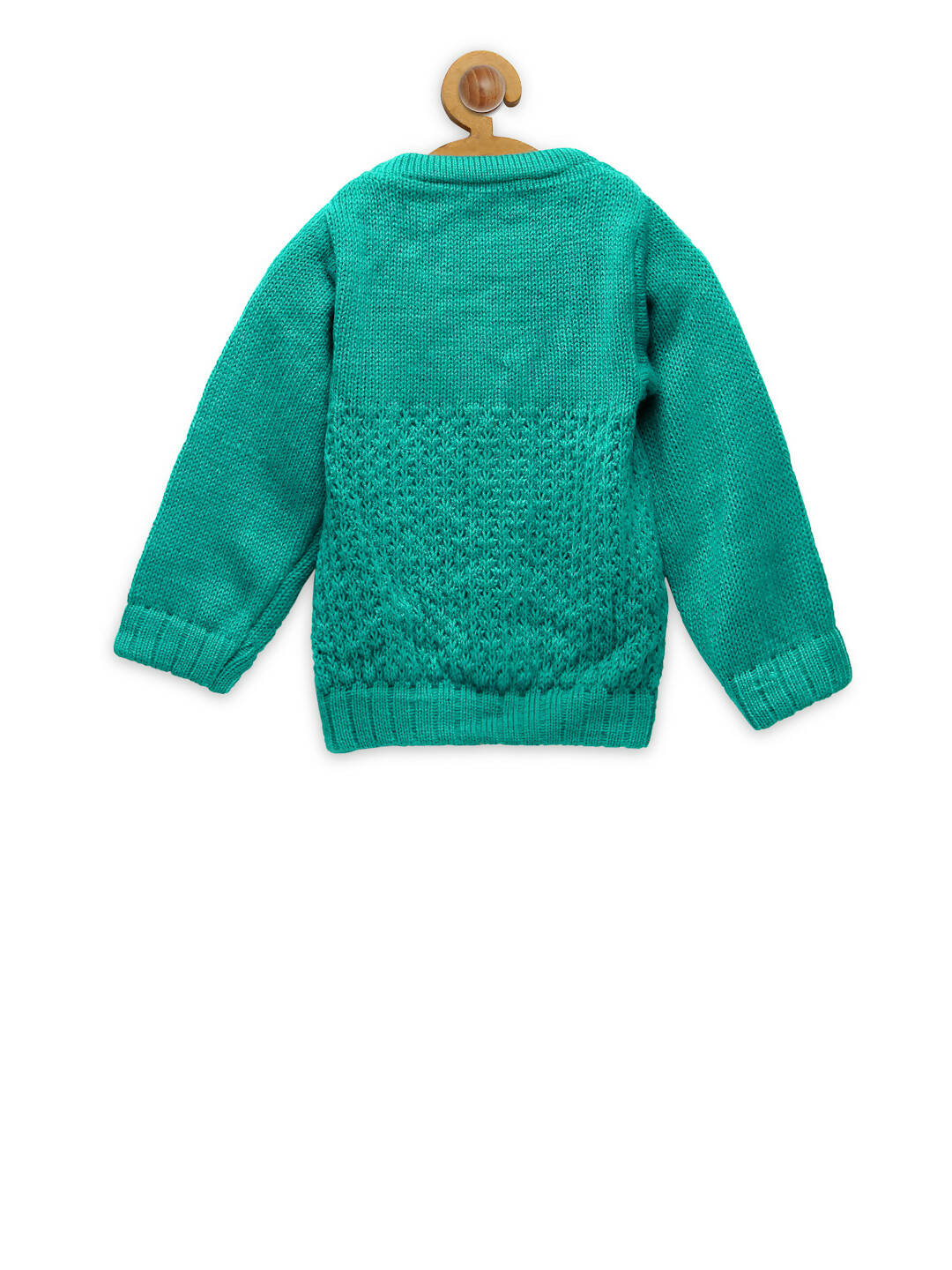 Chutput Kids Cute Green Coloured Solid Pullover Sweater - Distacart