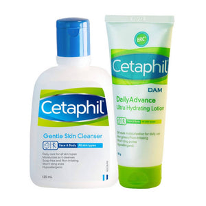 Cetaphil Cleansing & Hydrating Combo For Normal To Dry Skin Combo