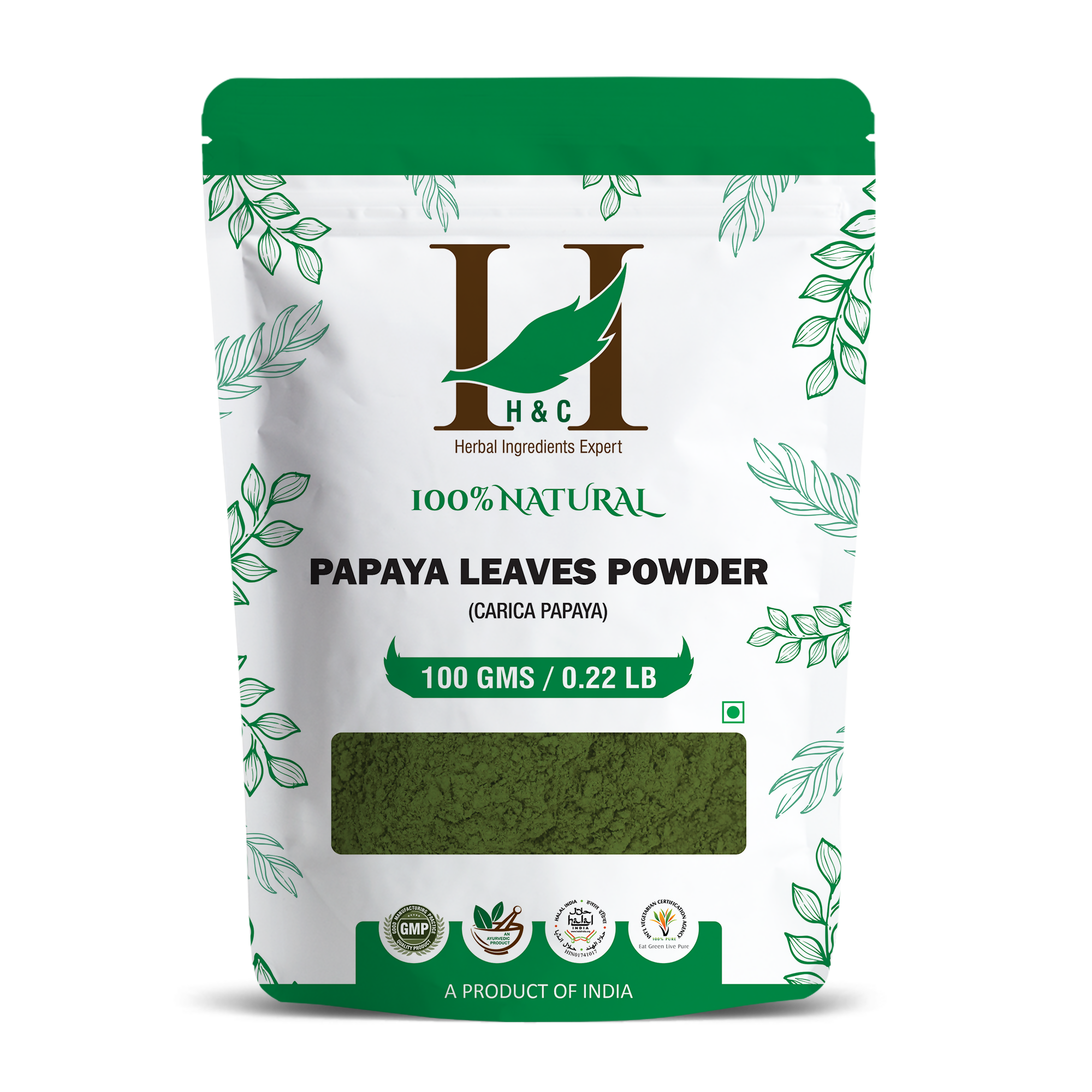 H&C Herbal Papaya Leaves Powder - Distacart