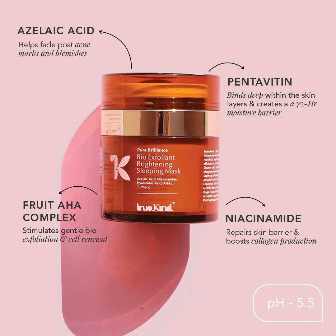 True Kind Bio Exfoliant Brightening Sleeping Mask - Distacart