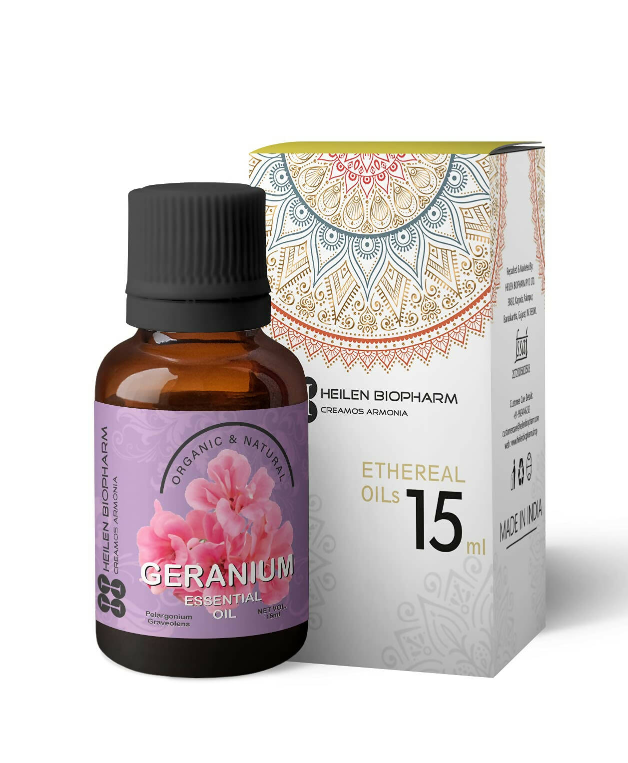 Heilen Biopharm Geranium Essential Oil - Distacart