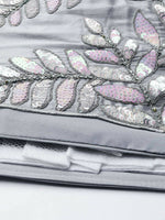 Thumbnail for House of Panchhi Grey Organza Sequins & Zarkan embroidery Lehenga choli & Dupatta - Distacart