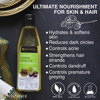 Soulflower Coldpressed Castor Carrier  Natural