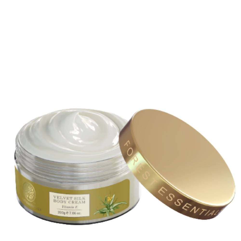 Forest Essentials Velvet Silk Body Cream Vitamin E - Distacart