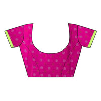 Thumbnail for Vamika Embroidery Pink Jute Silk Blouse