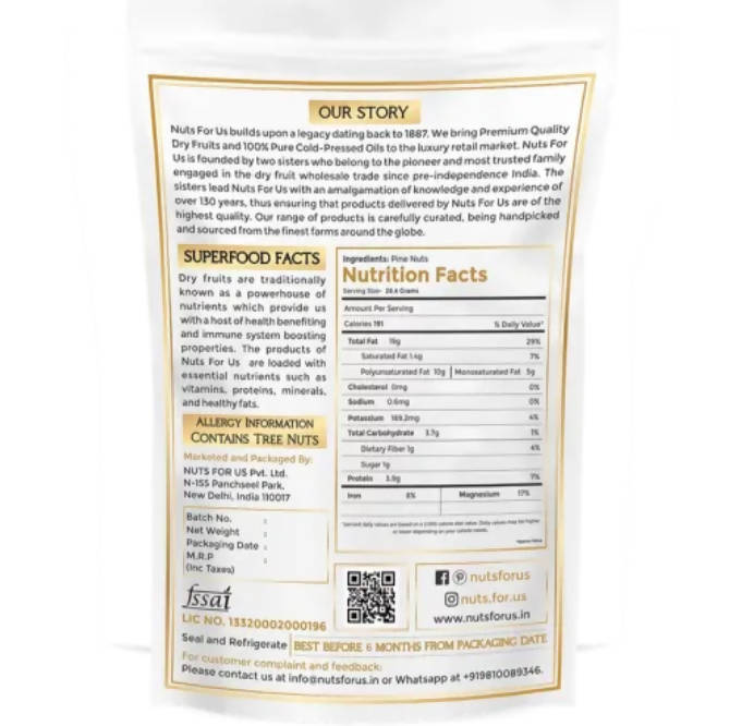 Nuts For Us Pine Nuts - Distacart