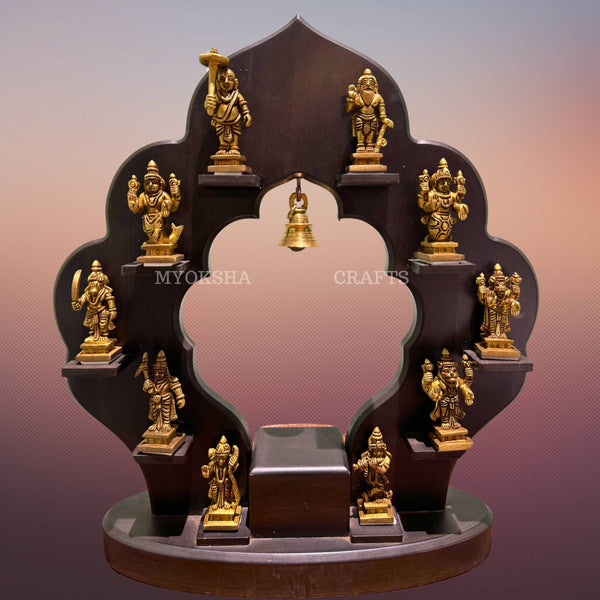 Brass Dashavatara Idol Set - Distacart