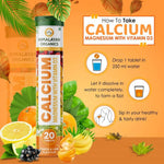 Thumbnail for Calcium, Magnesium With Vitamin D3 Lemon & Lime Flavour: 20 Tablets