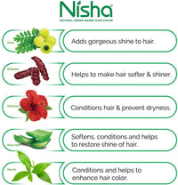 Thumbnail for Nisha Natural Henna Based Hair Color Burgundy Red - Distacart