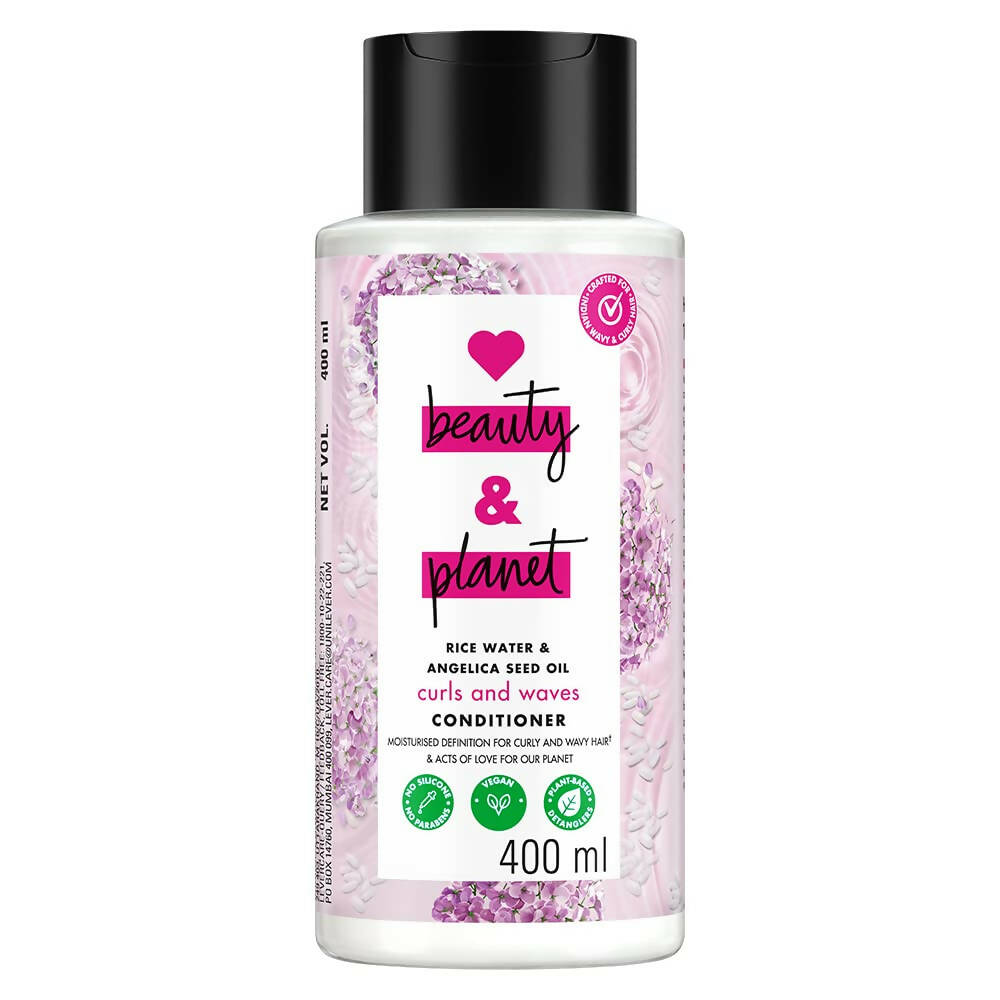 Love Beauty And Planet Rice Water & Angelica Seed Oil Curl & Waves Conditioner - Distacart