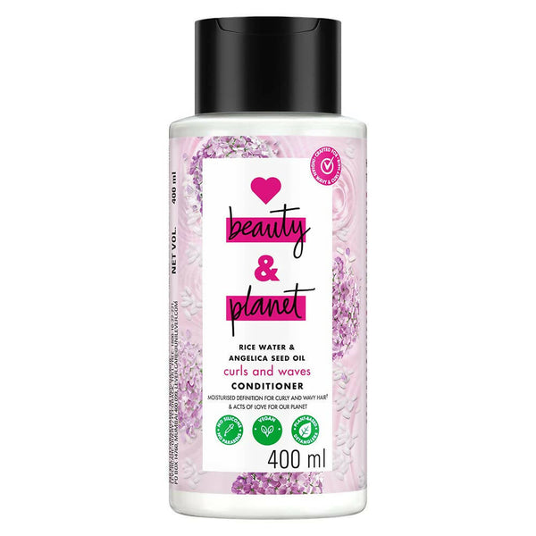 Love Beauty And Planet Rice Water & Angelica Seed Oil Curl & Waves Conditioner - Distacart