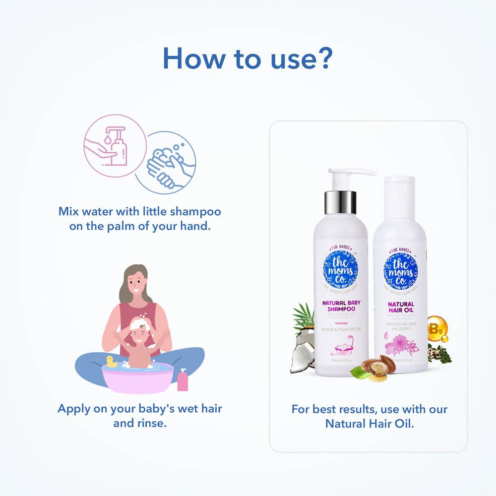 The Moms Co Natural Hair Care Essentials For Baby How To Use 