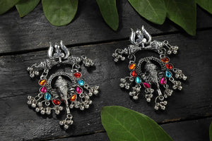 Mominos Fashion Johar Kamal Traditional Multi Kundan Ganesha Earrings - Distacart
