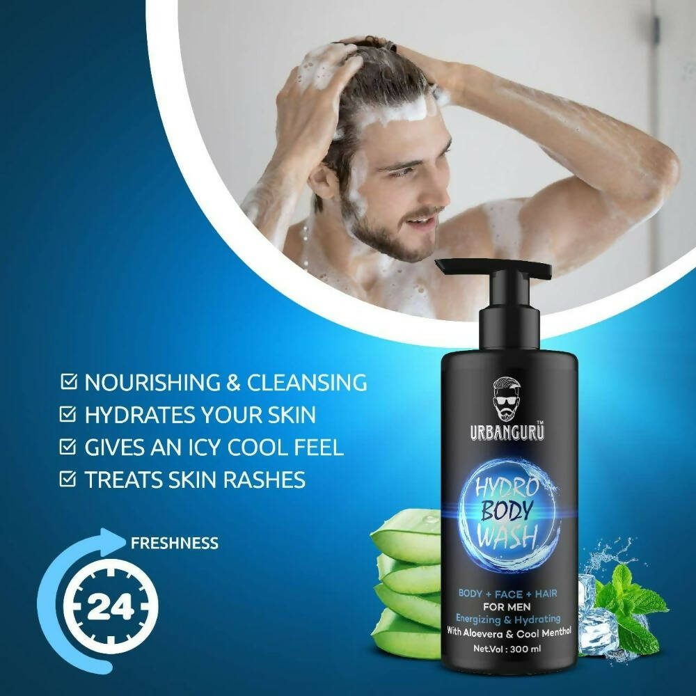 Urbanguru Hydro Body Wash 3 in 1 For Men - Distacart