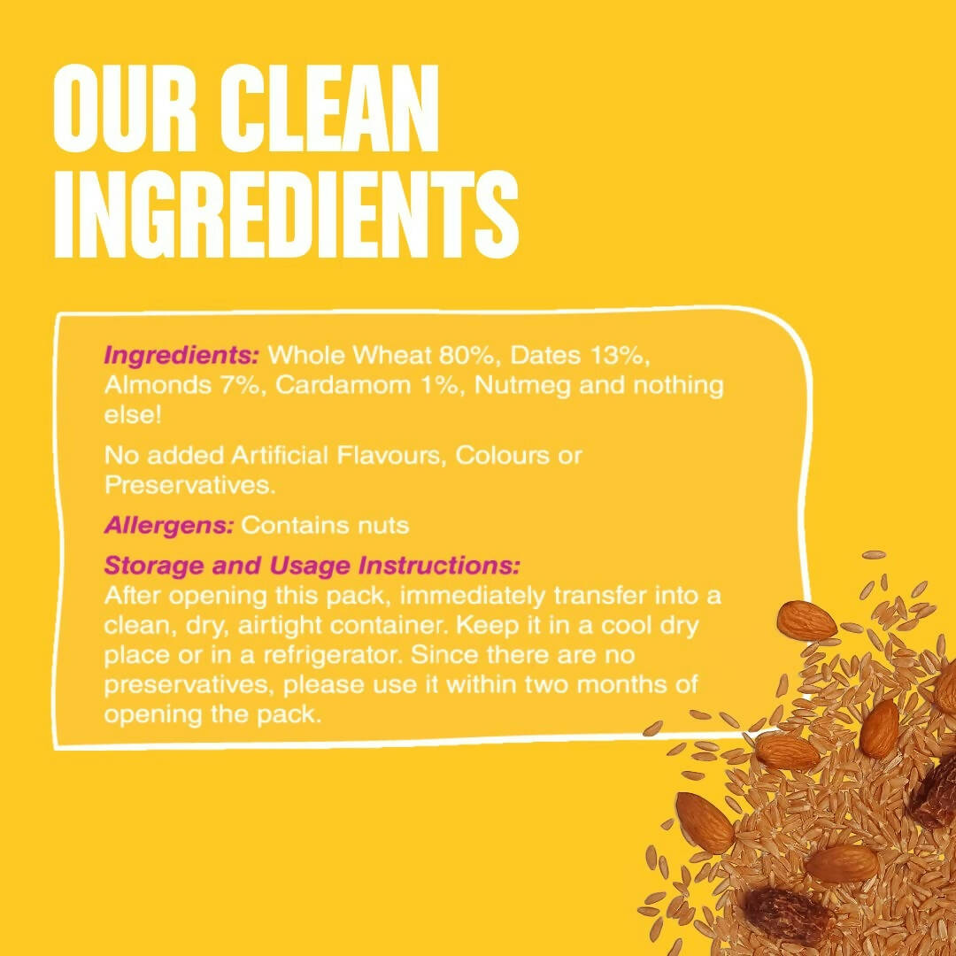 Early Foods Whole Wheat, Almond & Date Porridge Mix - Distacart