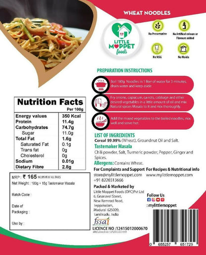 Little Moppet Foods Wheat Noodles - Distacart