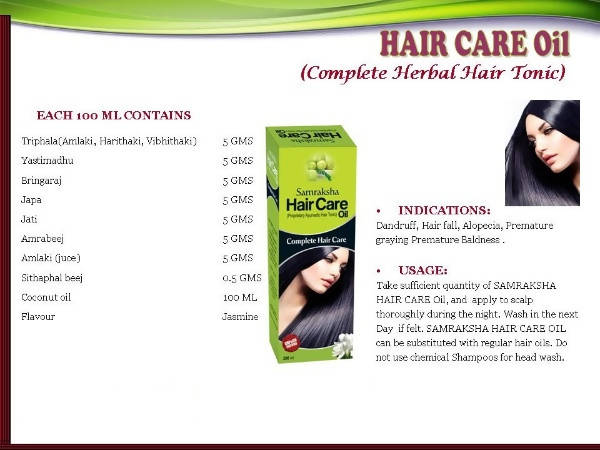 Samraksha Hair Care Oil - Distacart