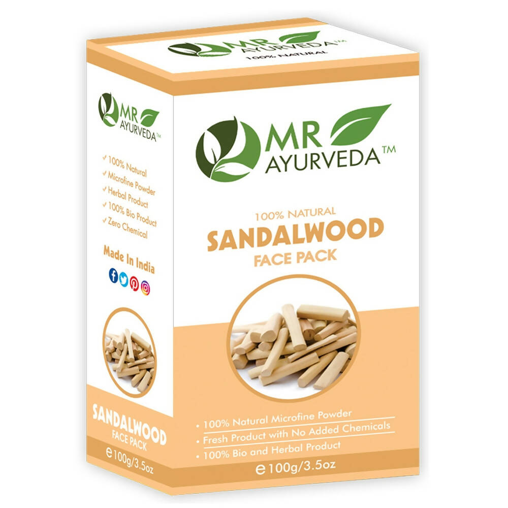 MR Ayurveda Sandalwood Face Pack Powder - Distacart