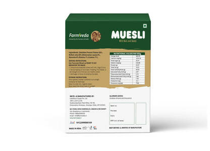 Farmveda Museli With Nuts and Seeds - Distacart