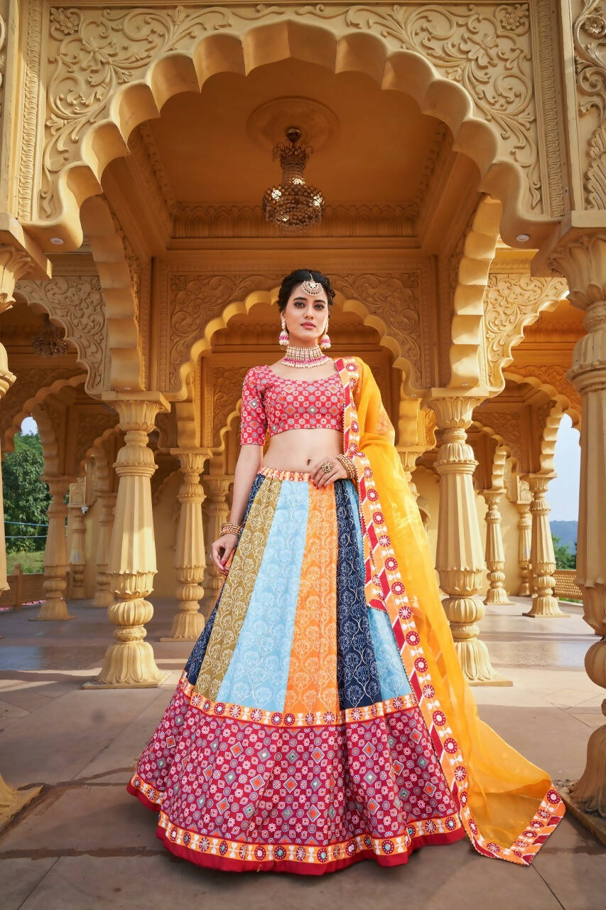 InfinitySaree Multi Color Lehengas Choli for Women Modern Stylish Lengha Choli with Dupatta - Distacart