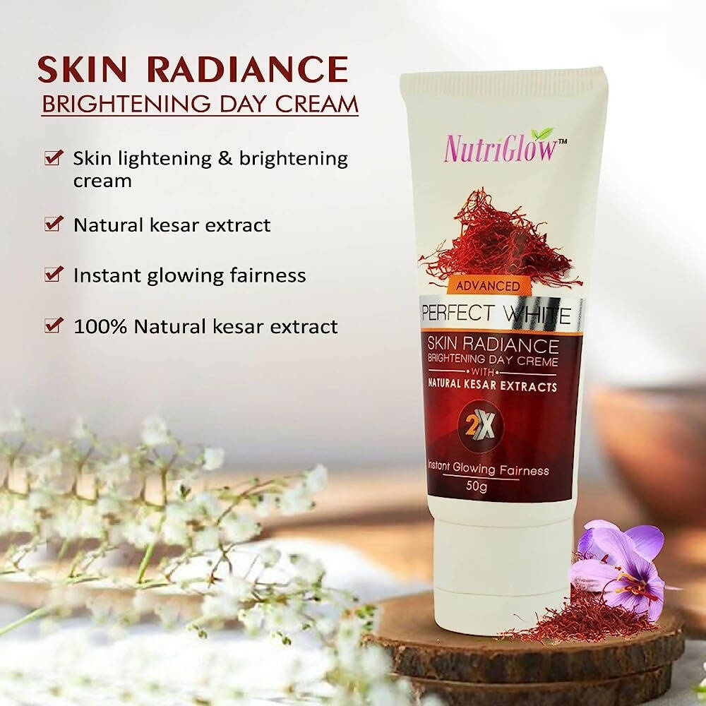 NutriGlow Advanced Perfect White Skin Radiance Brightening Day Creme - Distacart
