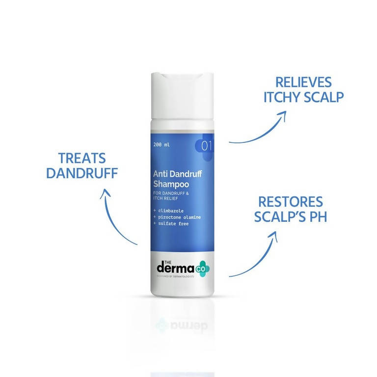 The Derma Co Anti-Dandruff Shampoo for Dandruff & Itch Relief
