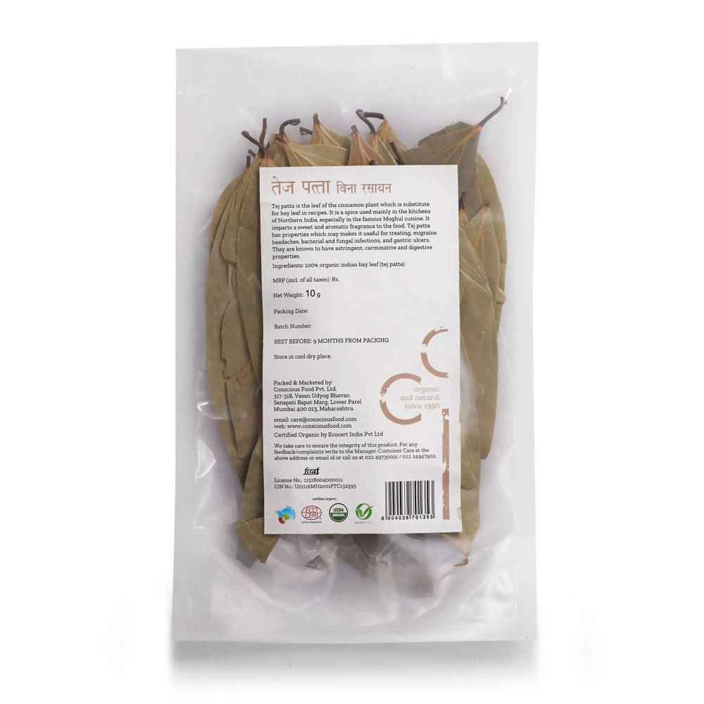 Conscious Food Organic Indian Bay Leaf (Tej Patta)