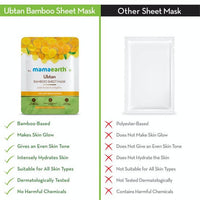 Thumbnail for Mamaearth Ubtan Bamboo Sheet Mask with Turmeric & Saffron
