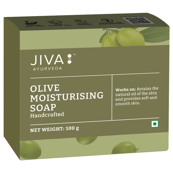 Jiva Ayurveda Olive Moisturising Soap - Distacart