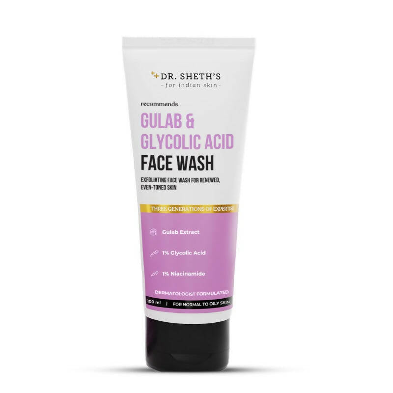 Dr. Sheth's Gulab & Glycolic Acid Face Wash - Distacart