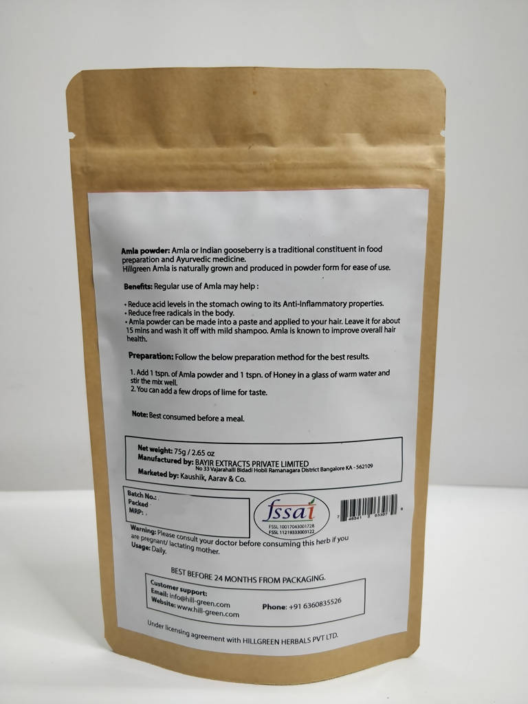Hillgreen Natural Amla Powder - Distacart