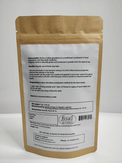 Hillgreen Natural Amla Powder - Distacart