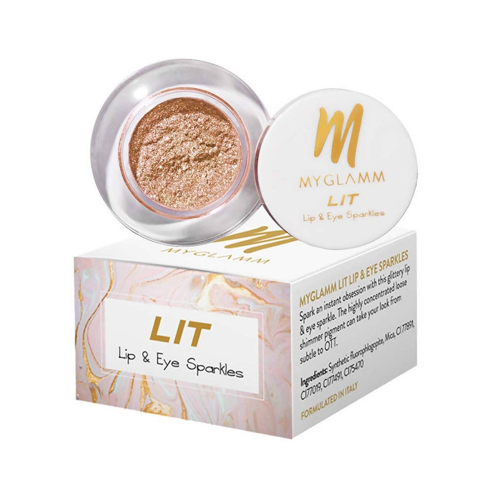 MyGlamm LIT Lip & Eye Sparkle (Your Grace) - Distacart